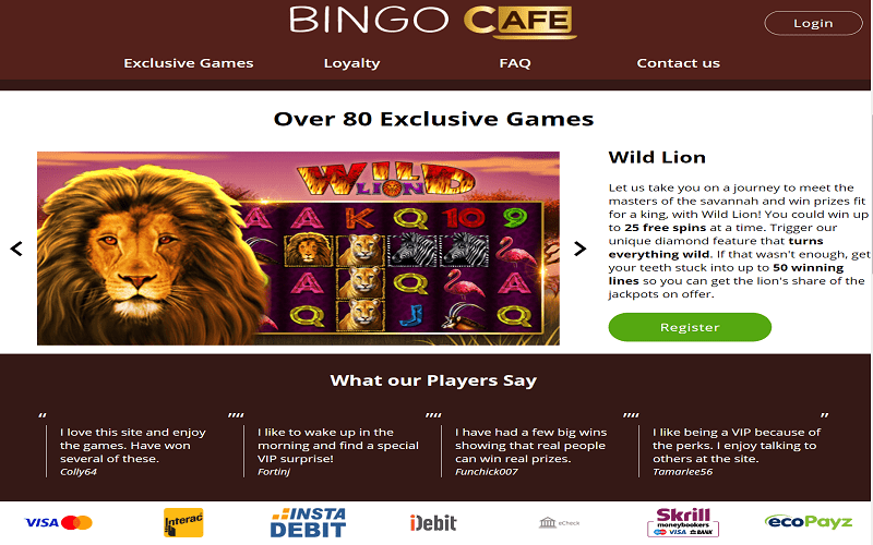 Bingo Cafe Games