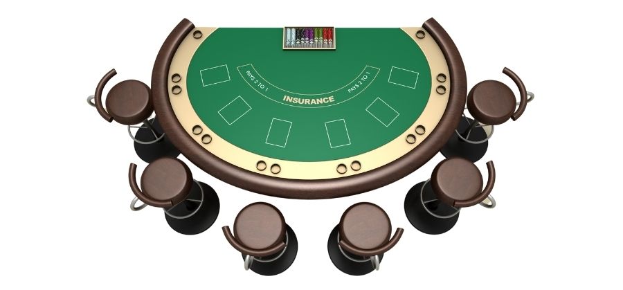 Blackjack table