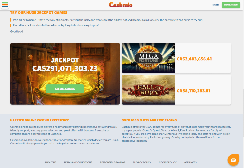cashmio Casino review España