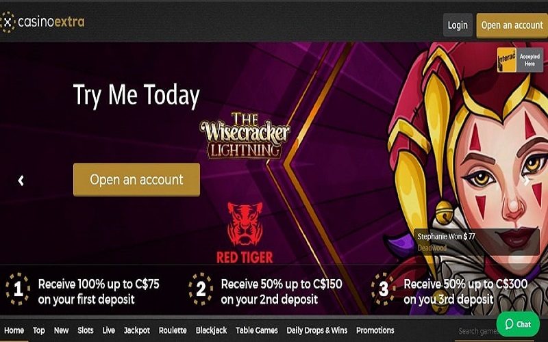 Casino-Extra-homepage-online-casino