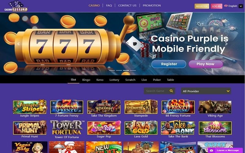 Casino Purple homepage slot games España