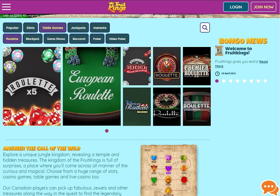 Fruit Kings Casino Homepage online casino España