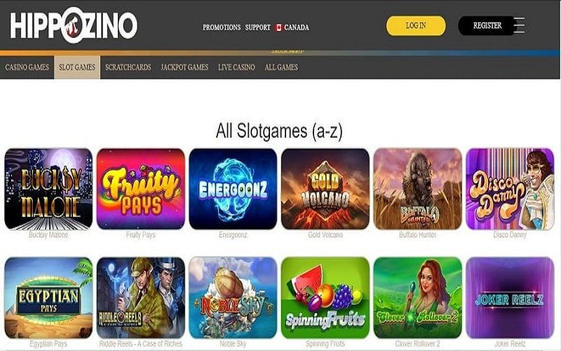 Hippozino casino slot games España