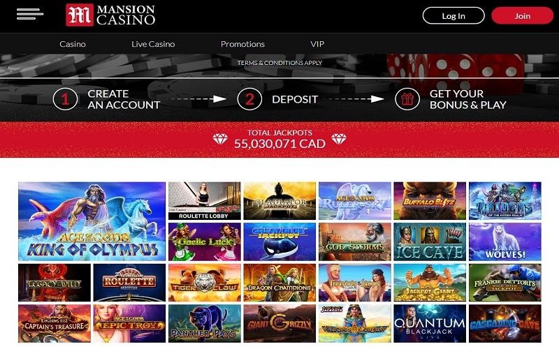 Mansion Casino online Casino games España