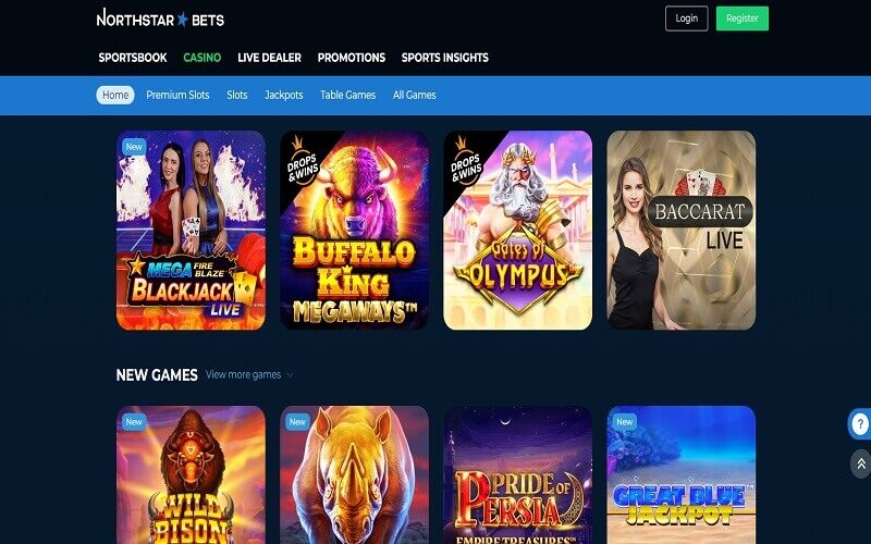NorthStarBets casino games to play