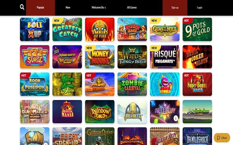 Popular online slots to play at Chelsea Palace