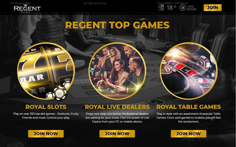 Regent Play Casino online top games España