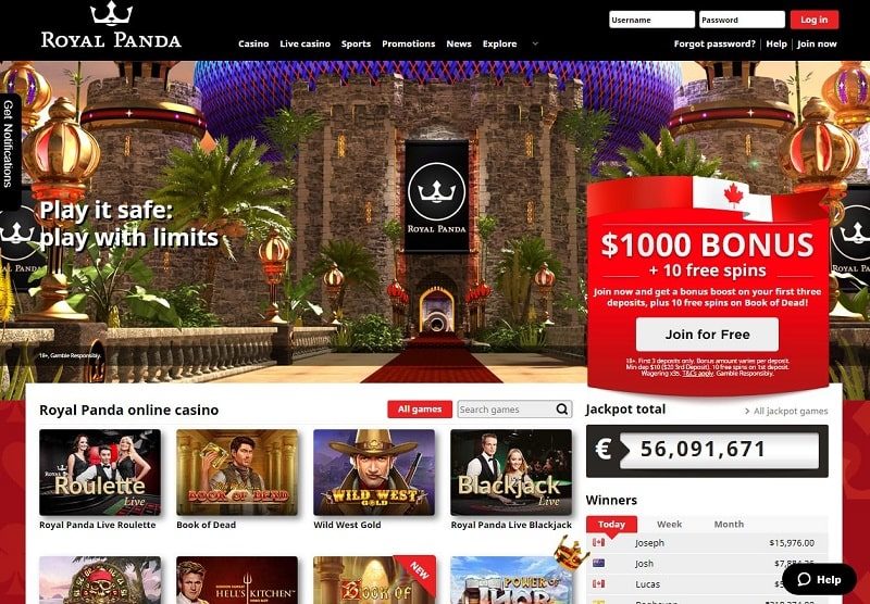 royal panda casino review CA
