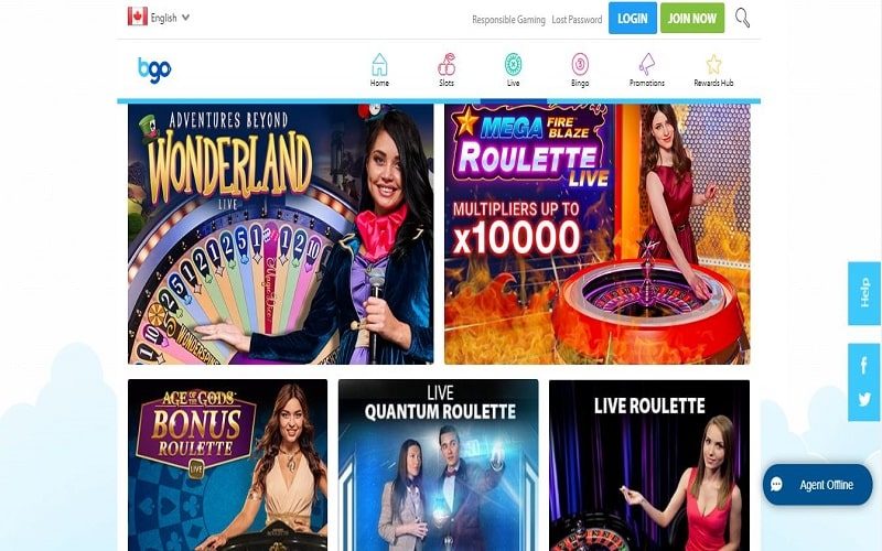 Top live casino games to play at BGO Casino in España
