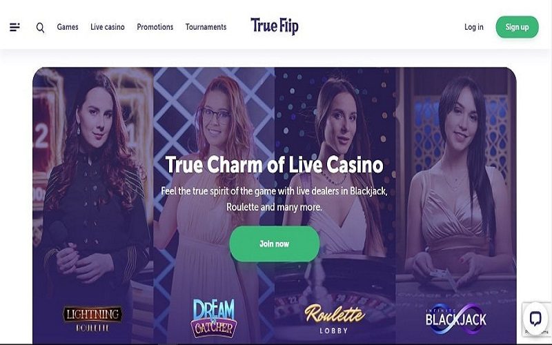 True Flip Casino Live casino games to play CA
