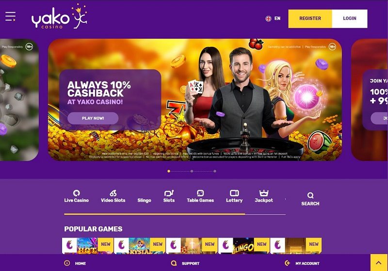 Yako Casino online slots games España