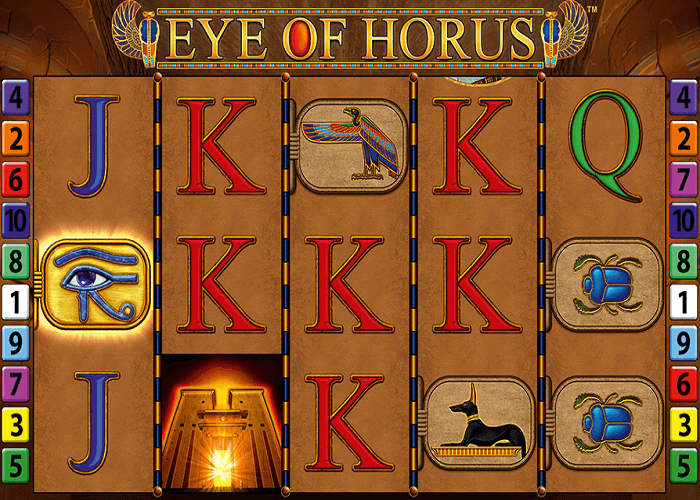 Eye of horus slot game reels view ca