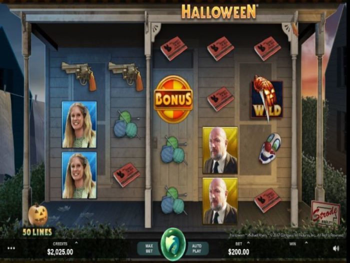 Halloween slot game by microgaming reels view ca