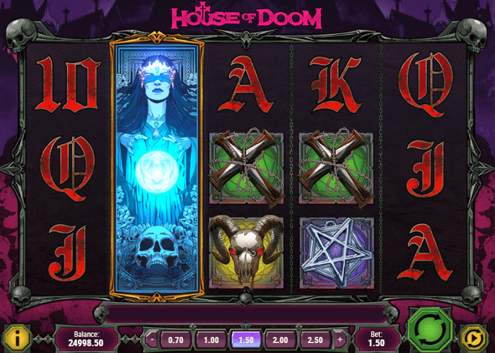 House of doom slot game reels view ca