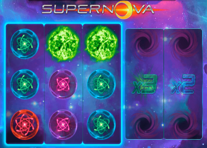 Supernova slot reels view